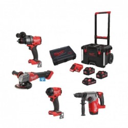 PACK MILWAUKEE 4 MACHINES + ASPIRATEUR