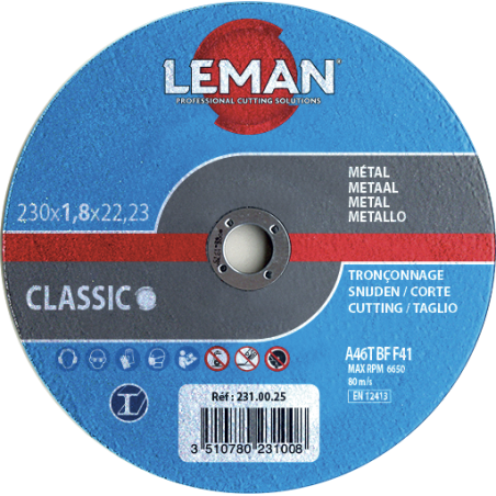 DISQUE TRONÇONNAGE Ø115 x 1MM