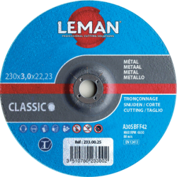 DISQUE TRONÇONNAGE Ø125 x 3MM