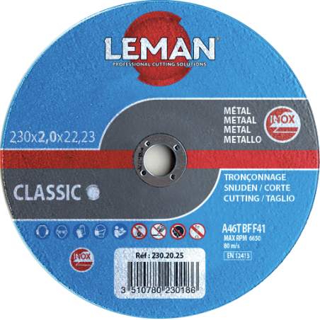 DISQUE TRONÇONNAGE Ø125 x 1,6MM