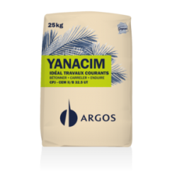 CIMENT GUYANE SAC DE 25KG YANACIM